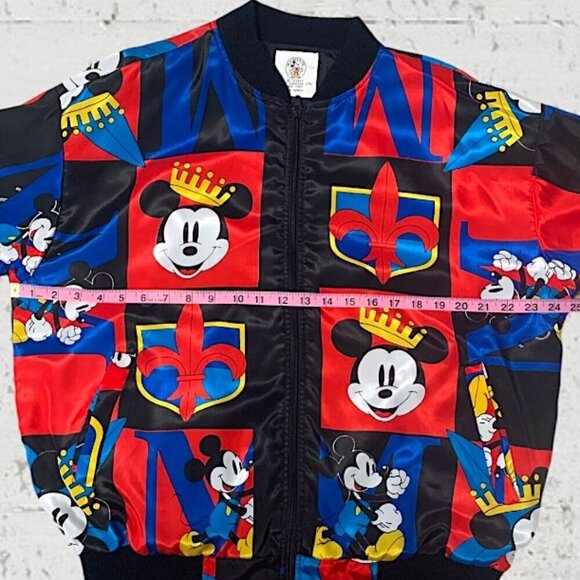 Walt Disney Mickey Mouse Bomber Jacket Vintage 90’s Large - Picture 11 of 13